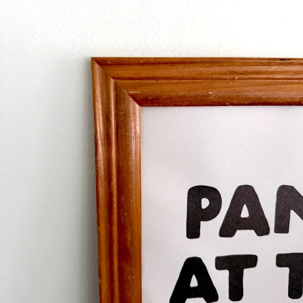 Panic at the Desk-o Funny Work Office Art Panic at the Disco Silly Quirky Art
